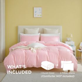 2-Pack White & Pink 3-Piece Bohemian Bedding Sets.Crafted From Durable, Abrasion-resistant Fabric That Maintains Exceptional Softness For Comfort (Option: 2pcs-Pink-Q)