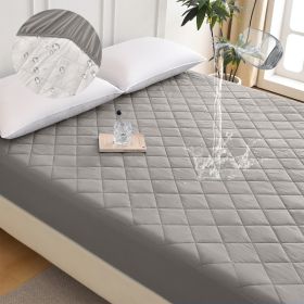 Diamond Grid Ultrasonic Waterproof Mattress Protector (Option: W13664145)