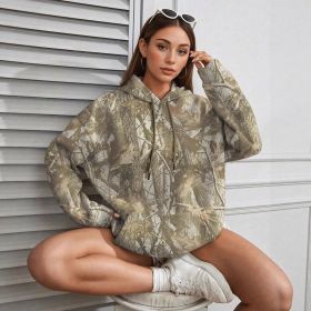 Hoodie Hot Sale Long Sleeve Jungle Maple Leaf Branches (Option: Color 3-XXS)